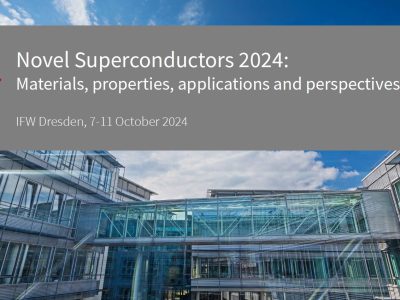 10/7（月）- 10/11（金） Novel Superconductors 2024: Materials, properties, applications and perspectives が開催されました